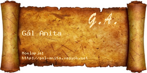 Gál Anita névjegykártya