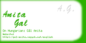 anita gal business card