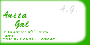 anita gal business card